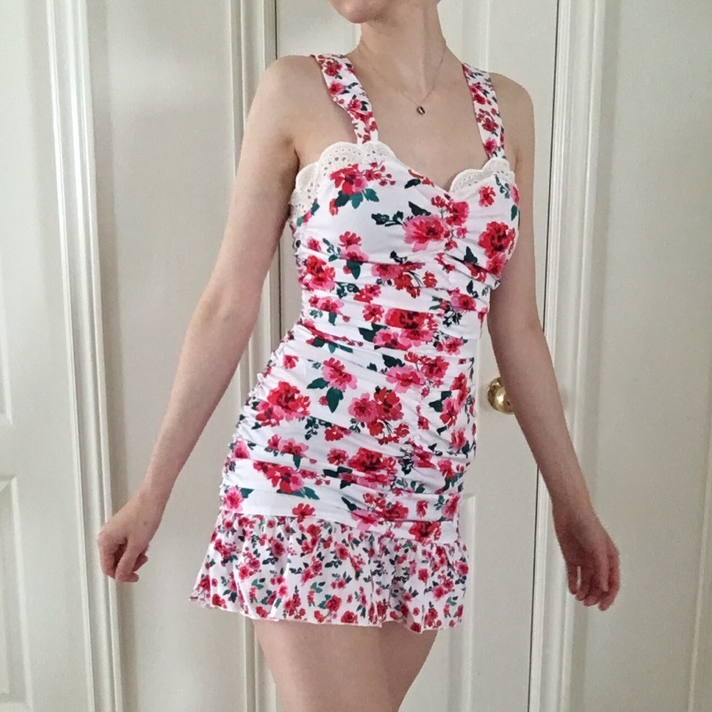 Floral Ruched Dress